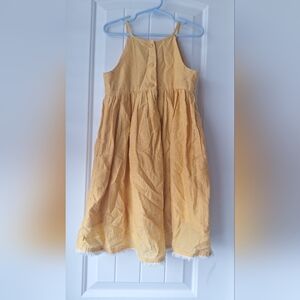 Tahari Yellow Sleeveless Halter Sundress